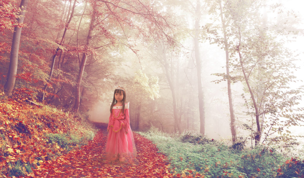 森の中の女の子