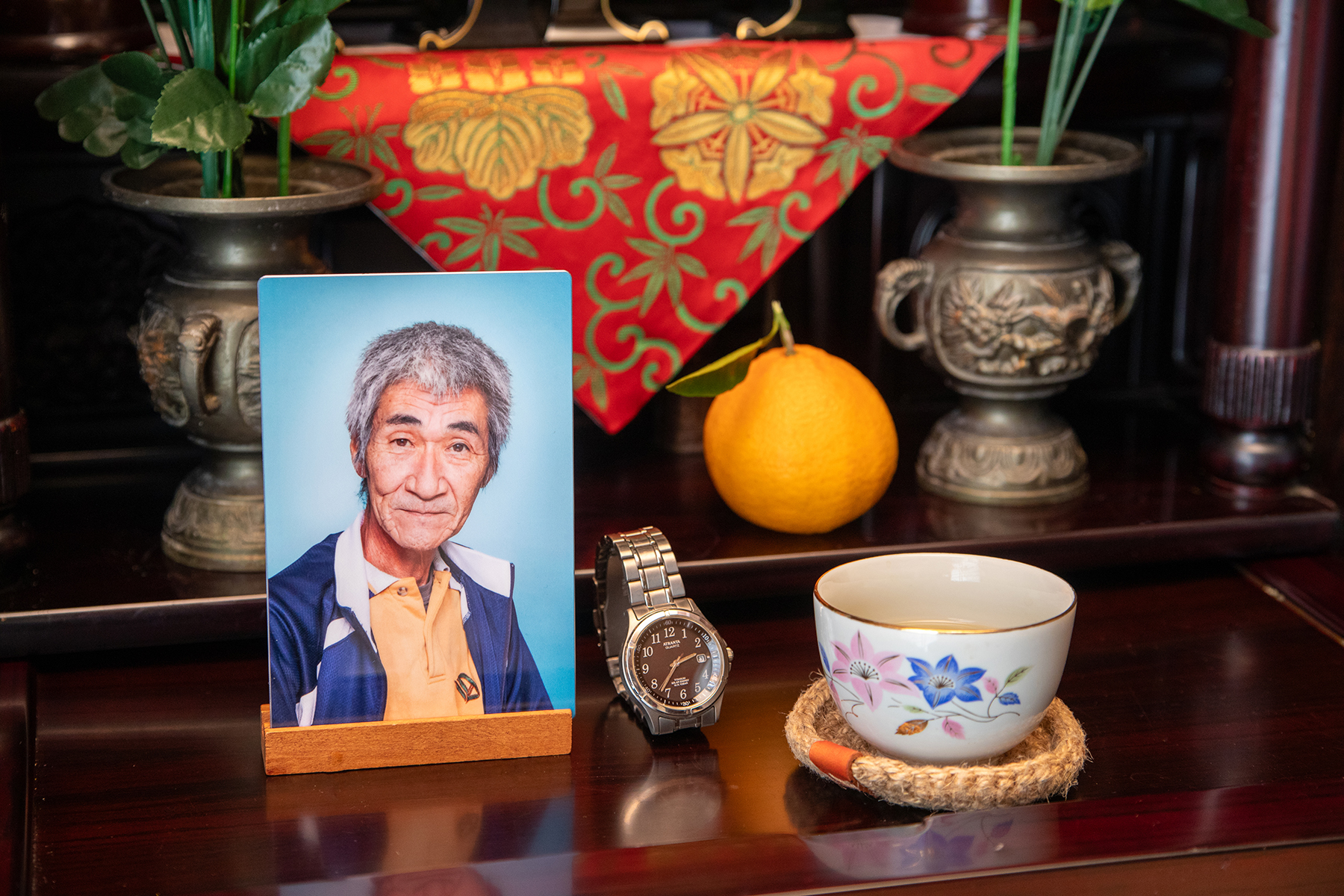 遺影転換　版装遺影写真　有馬写真館